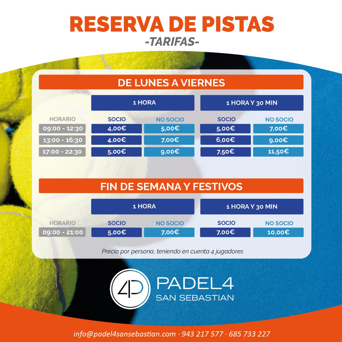Padel4SS's tweet photo. 𝗣𝗜𝗦𝗧𝗘𝗡 𝗘𝗥𝗥𝗘𝗦𝗘𝗥𝗕𝗔
- Eguneko erreserbak, app, whatsapp edo telefono bidez egin ditzakezu.

𝗥𝗘𝗦𝗘𝗥𝗩𝗔 𝗗𝗘 𝗣𝗜𝗦𝗧𝗔𝗦
- Puedes hacer tus reservas diarias por app, whatsapp o teléfono.

#padel  #padelndoor #padelnuestro #padelgipuzkoa #reservaspistaspadel https://t.co/1KqlBdqCLZ