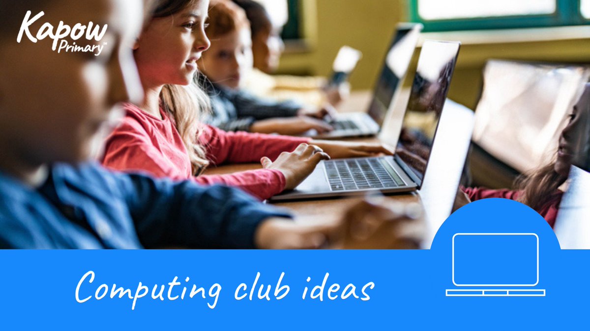 kapowprimary's tweet photo. Are you looking for ideas for your extracurricular computing club?
Discover a variety of ideas and resources in this blog - https://t.co/yCiBEtCACj
#primarycomputing #edutwitter #computingclub #subjectleaders https://t.co/c9dw2jlAto