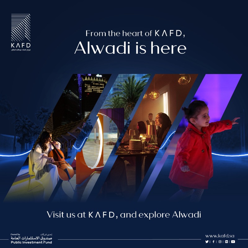 Kafd's tweet photo. From the heart of KAFD, #Alwadi_is_here, where music, art and entertainment meet.

Visit us at #KAFD and explore Alwadi.