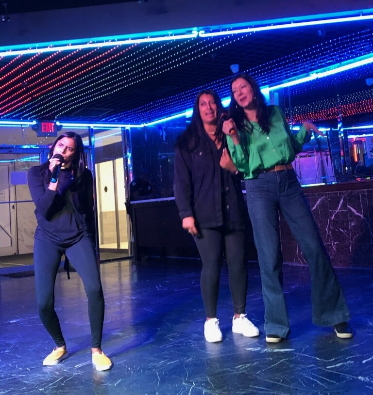 At @InsightCCED we work hard & play hard. This is the most intense version of Genie in a Bottle you will ever hear. @jhumpa_b,Saadia McConville, @meghaagarwalll