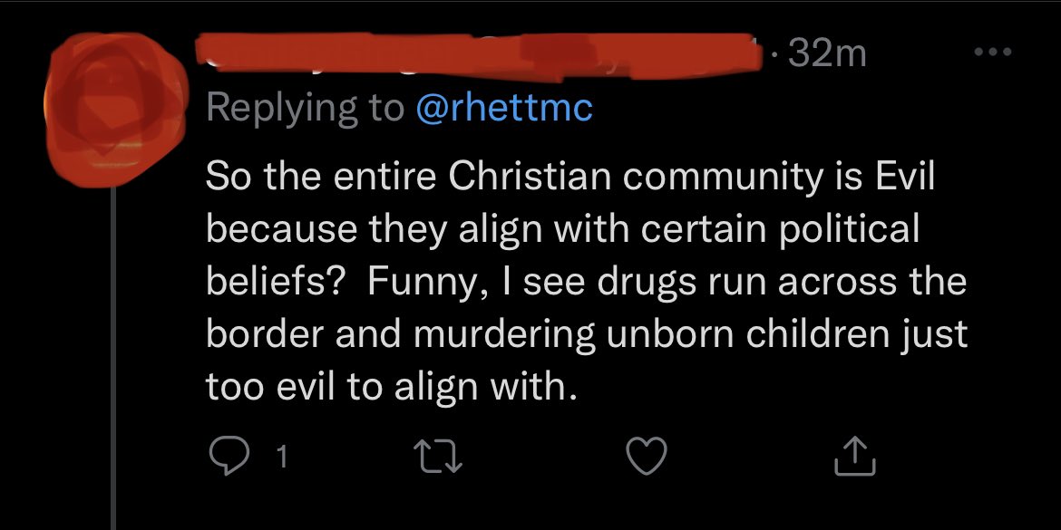 If this is your interpretation of what I’m saying or singing, you…

1. Are definitely not listening
2. Have a persecution complex