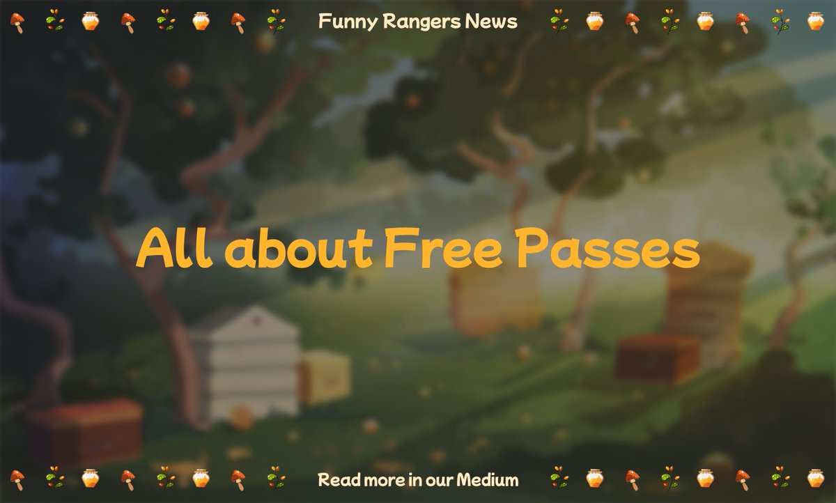 All about Free Passes
Read more in our Medium: medium.com/@funnyrangers/…
#NFT #NFTs #NFTDrop #Drop #WAX #NFTpacks 
#AtomicHub #NFT #WAXP #PlayToEarn #NFTGiveaways #Giveaways #WAX