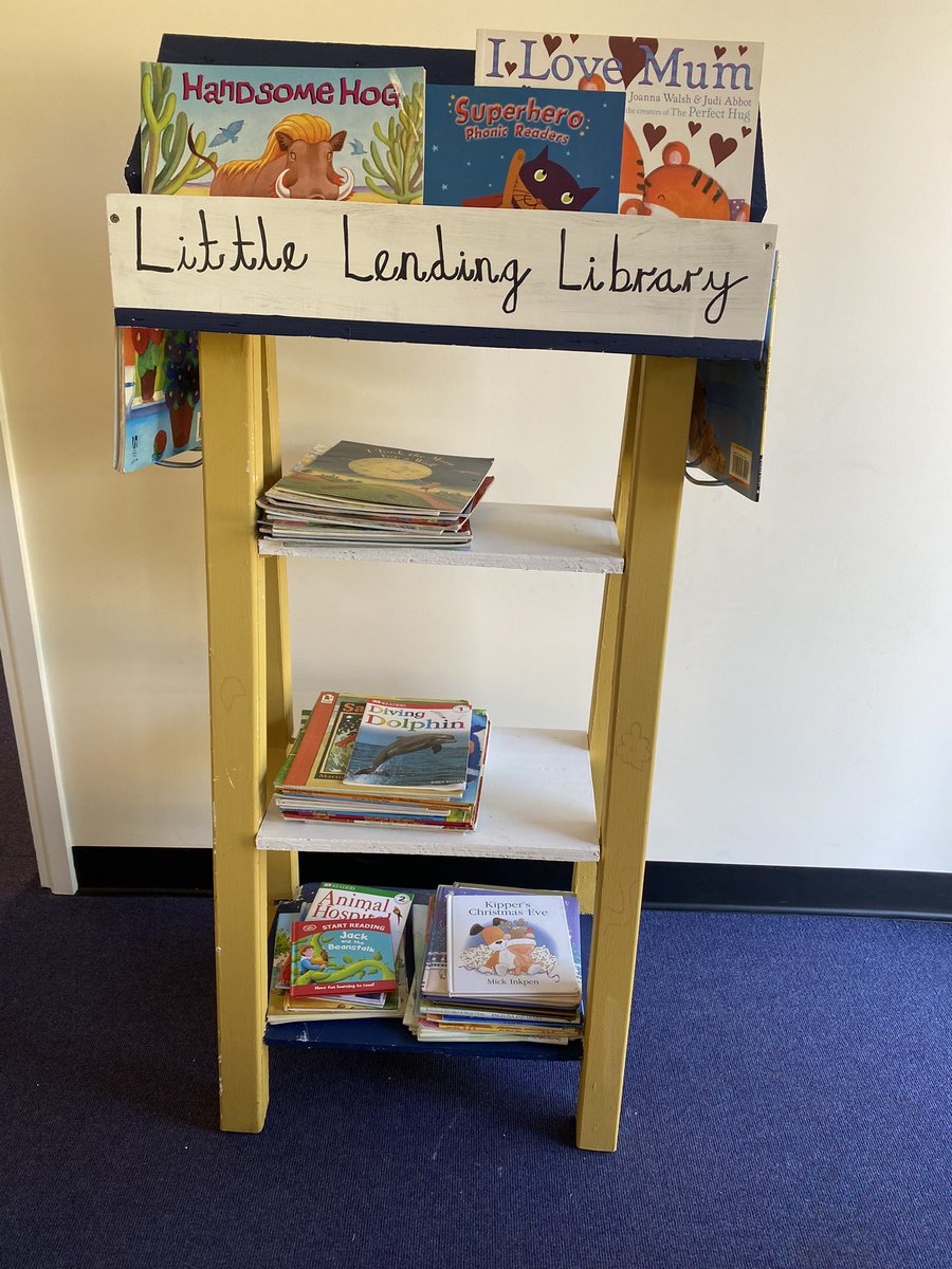 MissDent20's tweet photo. Swingate’s Little Lending Library will be launching when the weather allows. It will be stood outside Hawks Class every morning before school. The purpose of our LLL is to foster a love of reading that costs nothing 📚✨ (Continued) @SwingatePrimary https://t.co/jdep2M4oWr