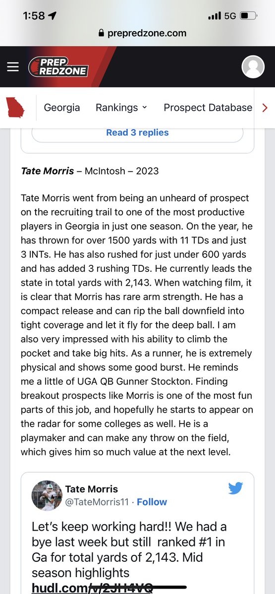 Tate Morris tweet media
