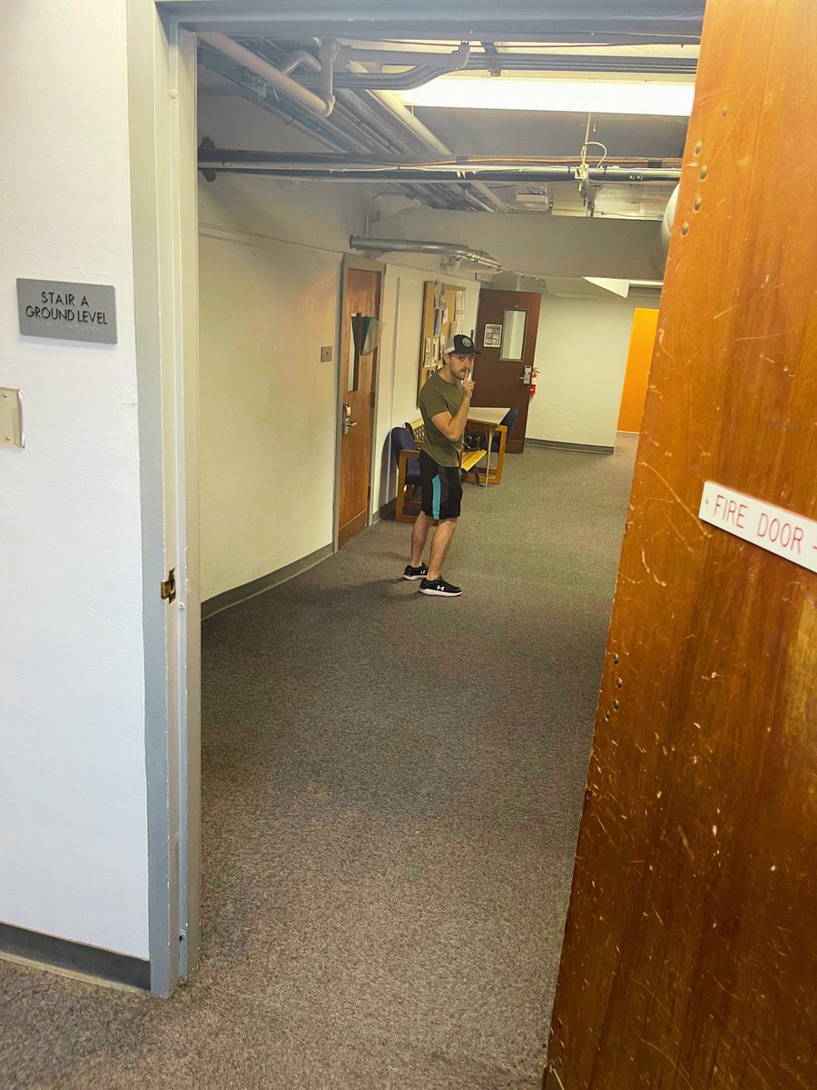 ShepComm's tweet photo. After a thorough investigation of Knutti Hall, we have found a secret underground facility that hosts Shepherd’s Communication Department. Most students seem to have no clue this place exists. Today, we start to explore these floors, seeing what lies below. https://t.co/vhfz0xavg7