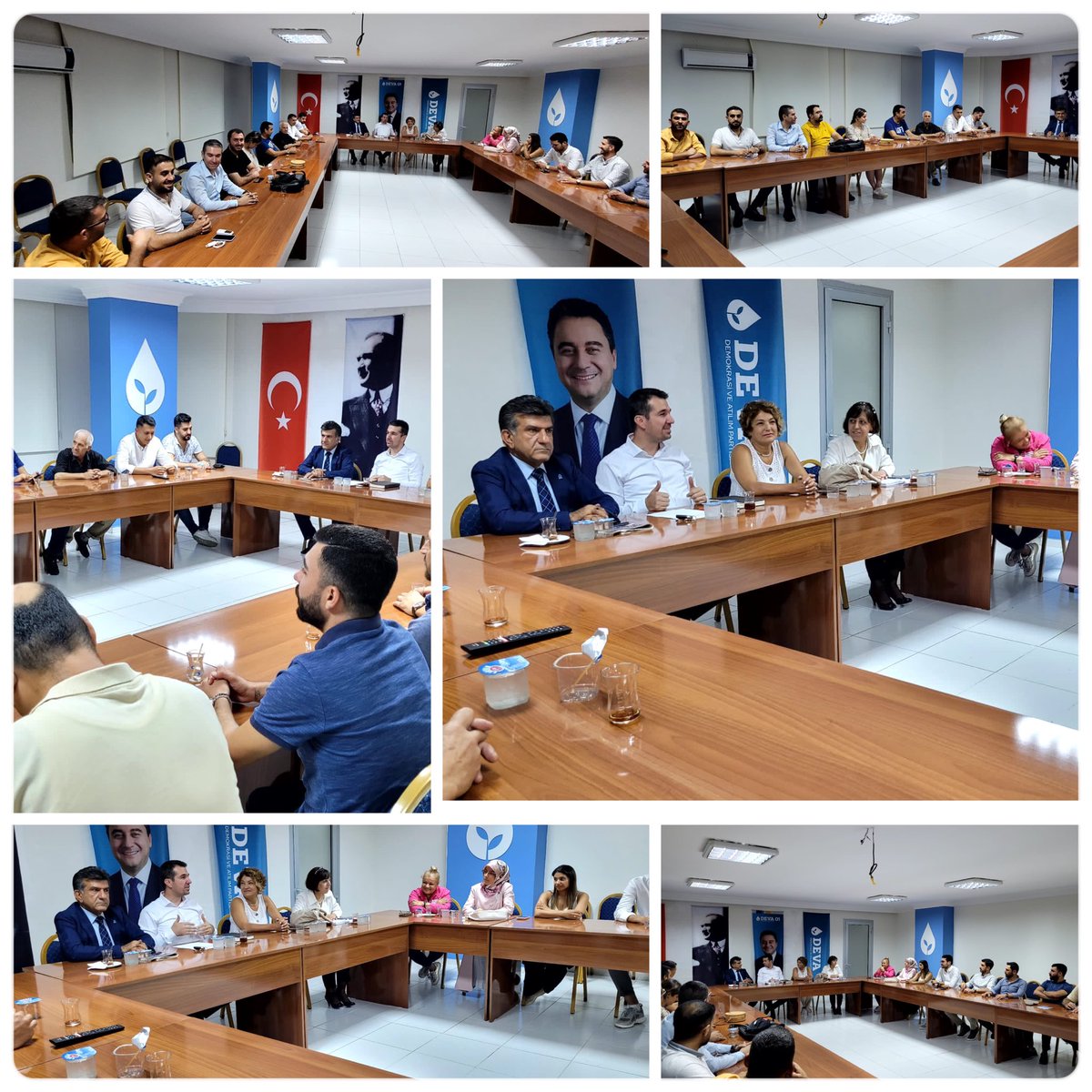 HalitAci's tweet photo. Haftalık YK toplantımızı Siirt Mitingi, Saha etkinliklerimiz, 7-8-9 Ekim Festival’de yapacaklarımız, #ToplumunDevası ve #UlaşımınDevası faaliyetlerimiz, Trabzon Mitingi gündemlerimizle gerçekleştirdik. 
Çok çalışmamız gerekiyor.
Çok çalışıyoruz.💪
@alibabacan @ongun_ramiz https://t.co/QjcMlry8FS