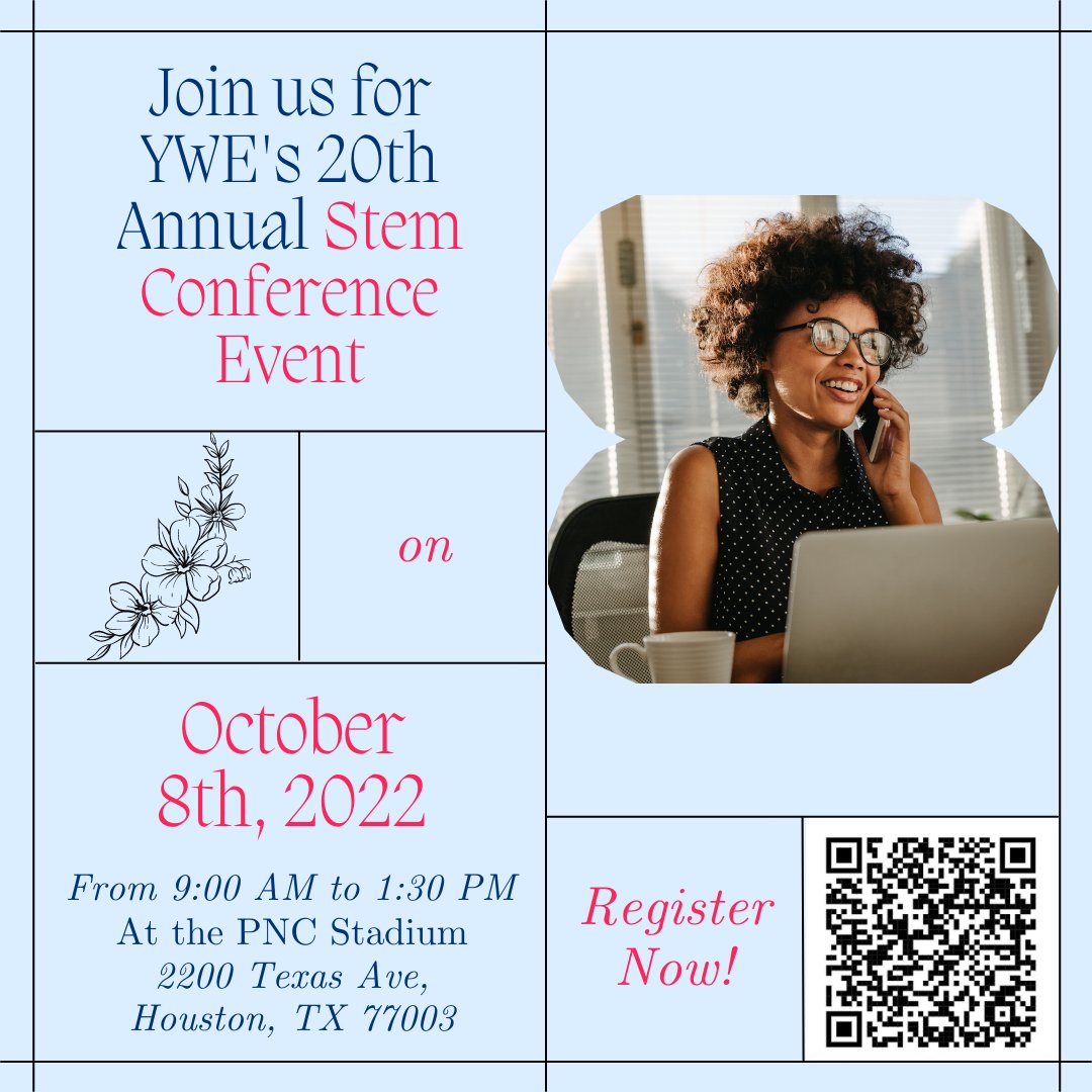 The date's coming up quick ladies! We're almost down to one week left before our #STEM Conference Event, so make sure you REGISTER! There will be games, food, and fun for everyone, but you must be there IN PERSON to win prizes!

Register here:
us16.list-manage.com/survey?u=3a7ac…