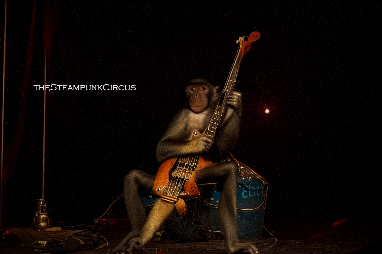 steampunkcircus's tweet photo. Groove with these funky monkeys at the Steampunk Circus in upcoming YouTube animation experiences. #bassmonkeys #funkymonkeys #aimfriende

#storyteller #artist #creator #lofi #DigitalArtist #AIart #discodiffusion #stablediffusion #ArtificialIntelligence #AI #amalgamaton https://t.co/IVVnttu8Im