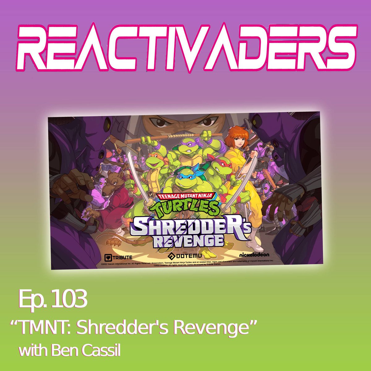 reactivaders's tweet photo. This week @BenCassil from @totallyrad1996 returns to discuss all things Turtles, co-op Fortnite, and the magical "Gene-Wii"
Link in bio! https://t.co/VGF9DSdCFv
