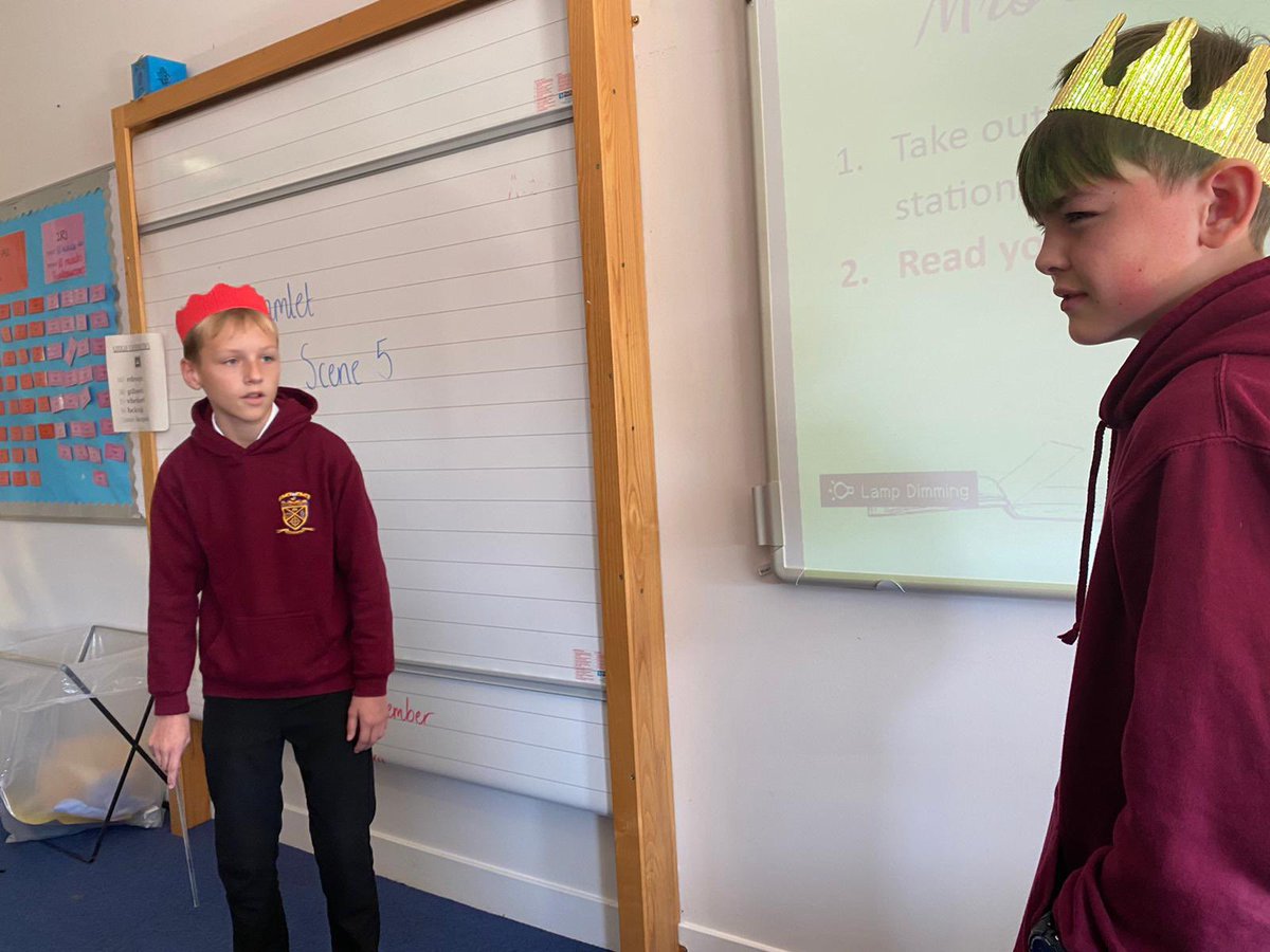 S1 Shakespearean Scholars 🎭 showing off their great knowledge of #Hamlet by performing key scenes. Bravo! <a href="/StModansHS/">St Modan’s High School</a> <a href="/stmodansparents/">St Modan’s PTP</a> <a href="/TheRSC/">The RSC</a>