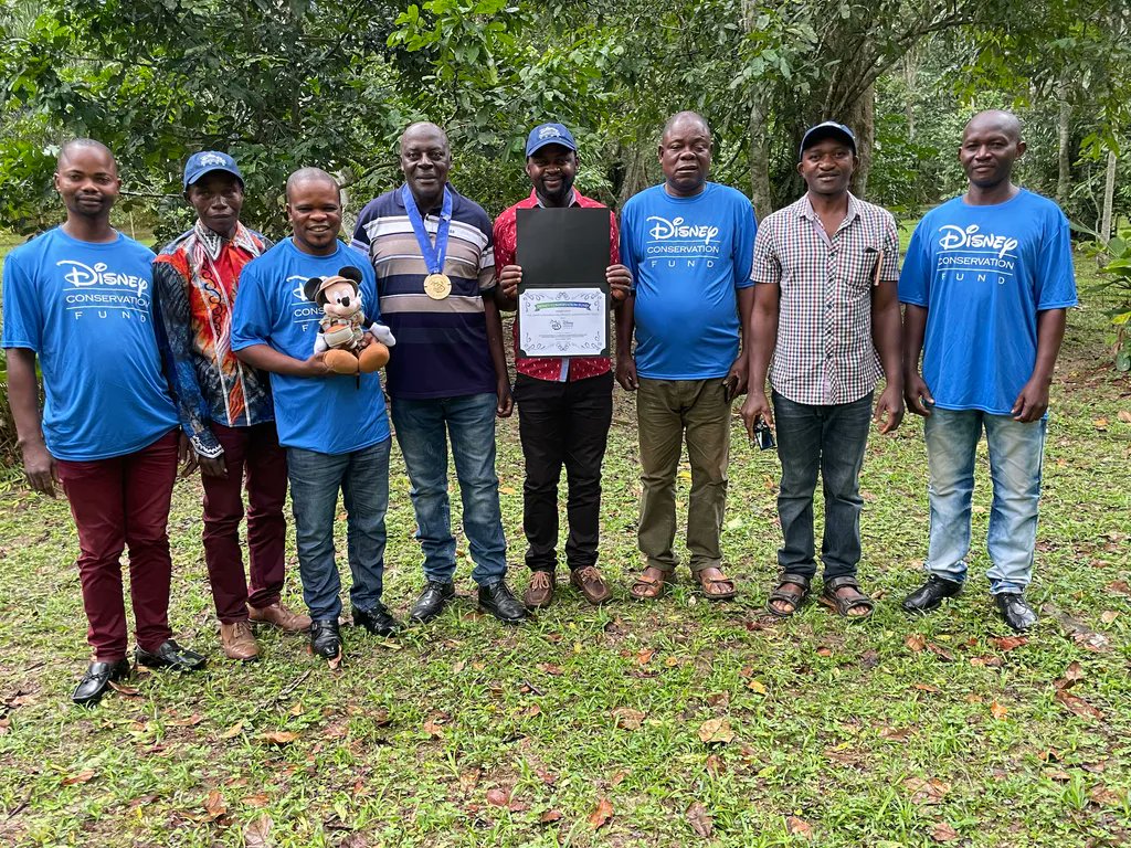 After a year and a half of COVID-19 related delays, we were proud to finally present our agroforestry team with their 2021 Disney Conservation Fund Heroes award! This honors inspiring individuals dedicated to the protection of wildlife and critical ecosystems. <a href="/DisneyConserves/">Disney Conservation</a>
