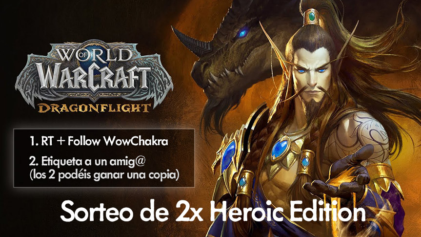 WowChakra's tweet image. El lanzamiento de Dragonflight será el 29 de Noviembre y para celebrarlo sorteamos 2x Heroic Edition.

▶ RT + Follow
▶ Etiqueta a un amig@. ¡Tú y la persona etiquetada podéis conseguir una copia si ganáis el sorteo!

📆 Termina: 5 Oct - 19:00 CEST

#WoW_Partner #dragonflight