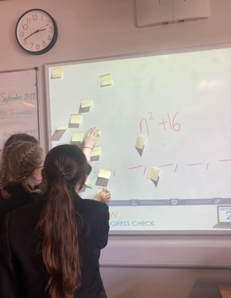 Year 10 are enjoying Sequences - engaging in Post It assessments for their Review. Well done 10LMa2!
