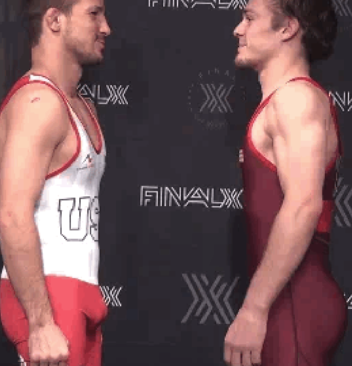 swimjock2's tweet photo. Excited for his first match locked in chastity #chastity #wrestling https://t.co/eQleZqsIgu
