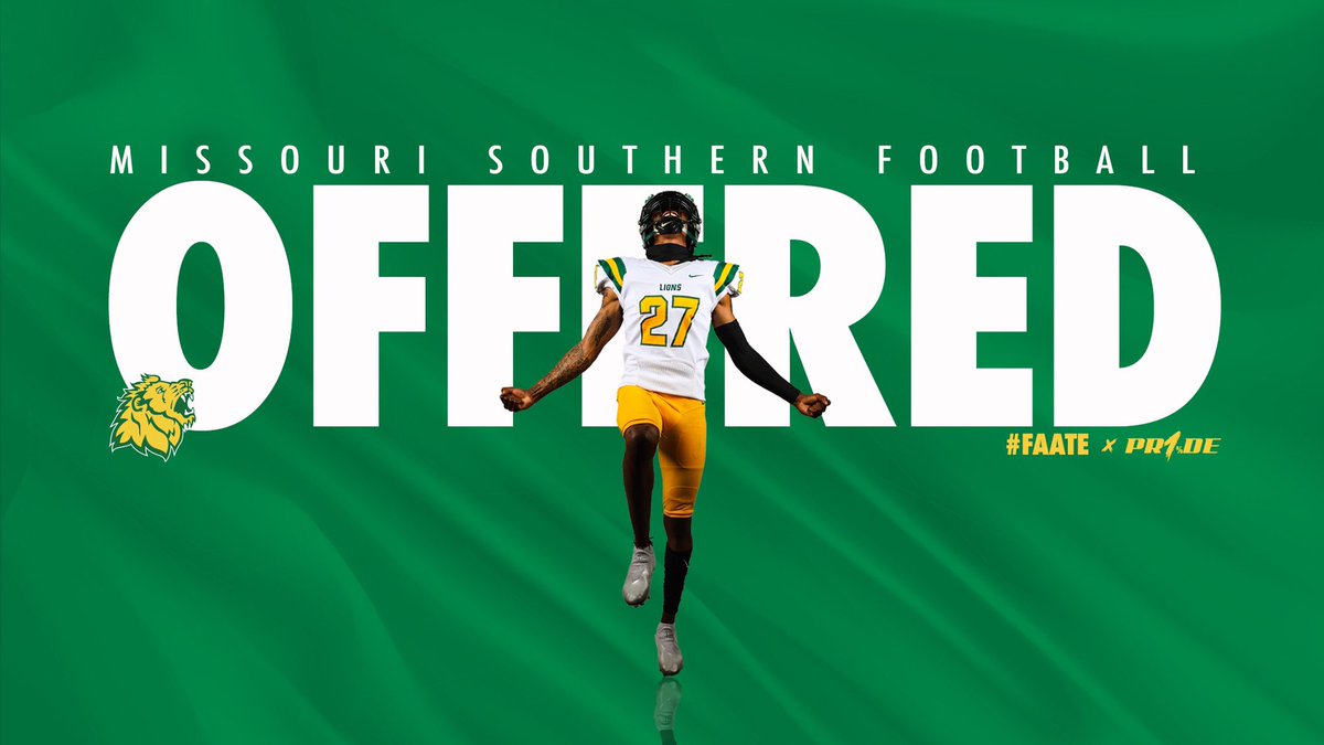After a Great conversation and visit the Coaches I am excited to be blessed with an Official Offer from Missouri Southern State University @CoachNelson_25 <a href="/CoachRahl/">Matt Rahl</a> <a href="/iamcoachgene/">Gene Robinson III</a> <a href="/CSmithScout/">Chris Smith</a> <a href="/RyleeHartwell/">Rylee Hartwell</a>
