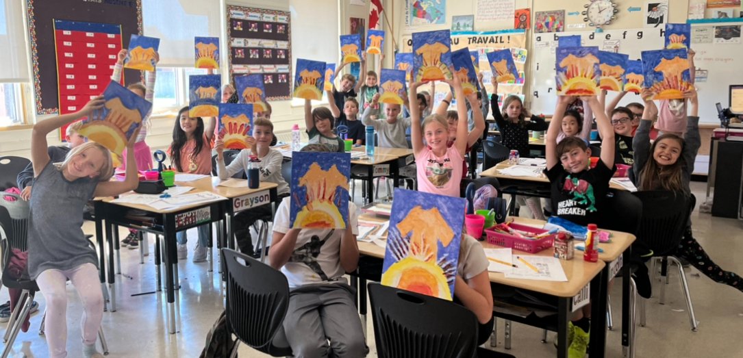 Tomorrow we honor Orange Shirt Day to remember, recognize and reflect on the injustices that have been committed against Fist Nations Peoples in Canada. Students have been talking and sharing their understanding of our shared responsibilities.