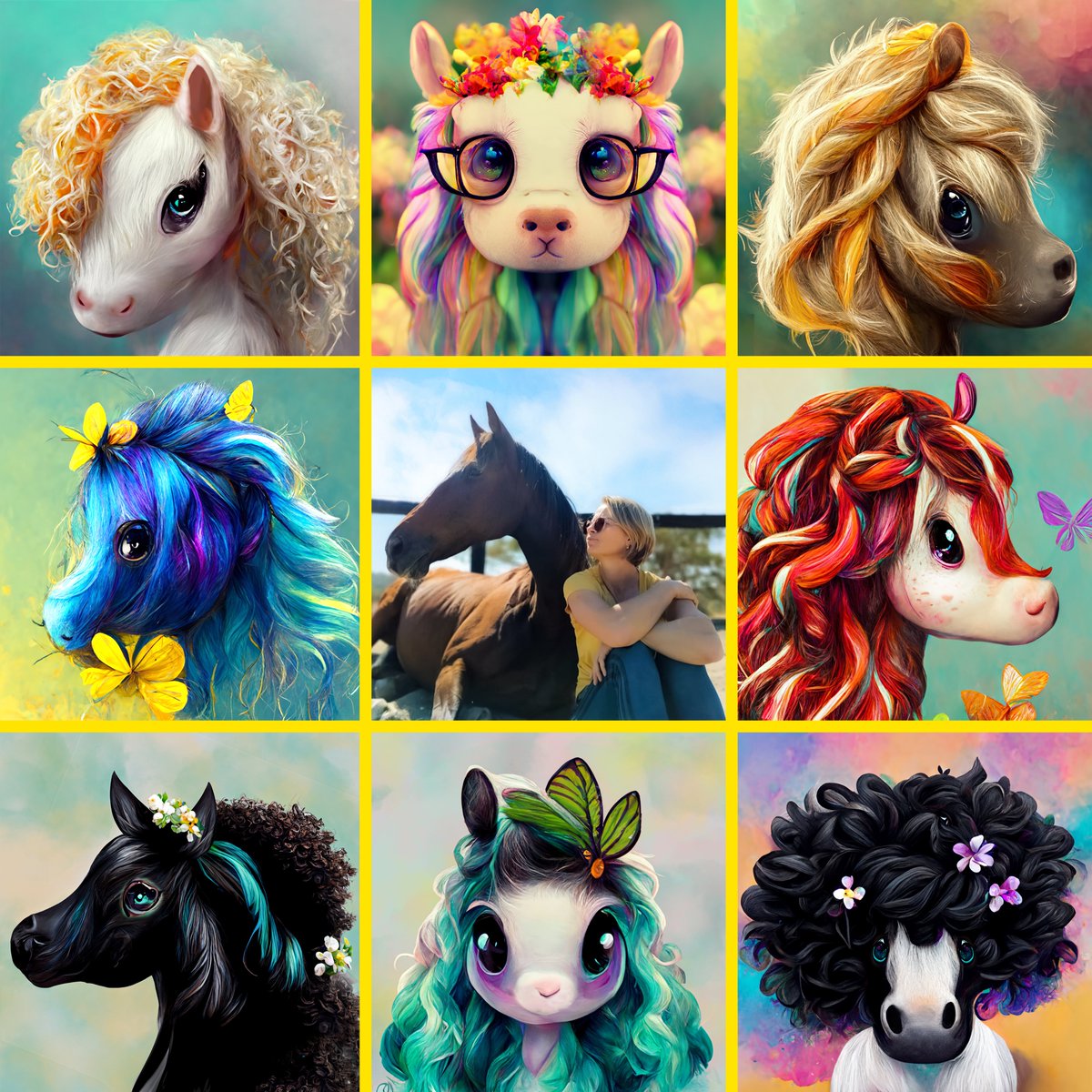 IraStolbova's tweet photo. GN beautiful people✨

I will leave you for the night in the company of my cute baby horses - visit them and choose one to take with you ❤️
Moving expenses only 0.015 $eth 

 #NFTFam #NFTCommunity #nftart #artshare #Horses #horsegirl #nabulines https://t.co/VA5FUBRoqV