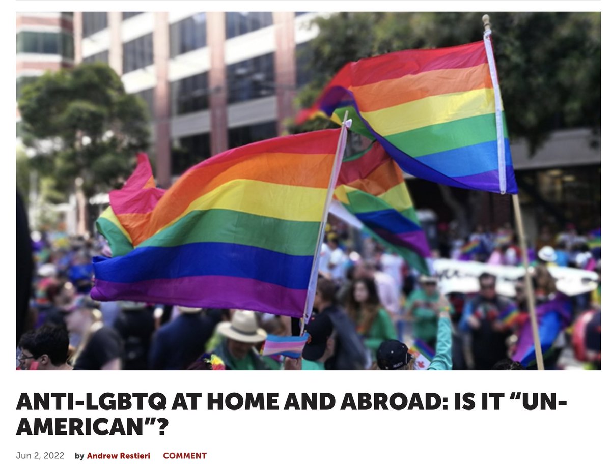 Andrew Restieri is a current student who wrote an article for an assignment, decided to submit it for publication and it was published. Great and important work and writing! bit.ly/3dWLNEc