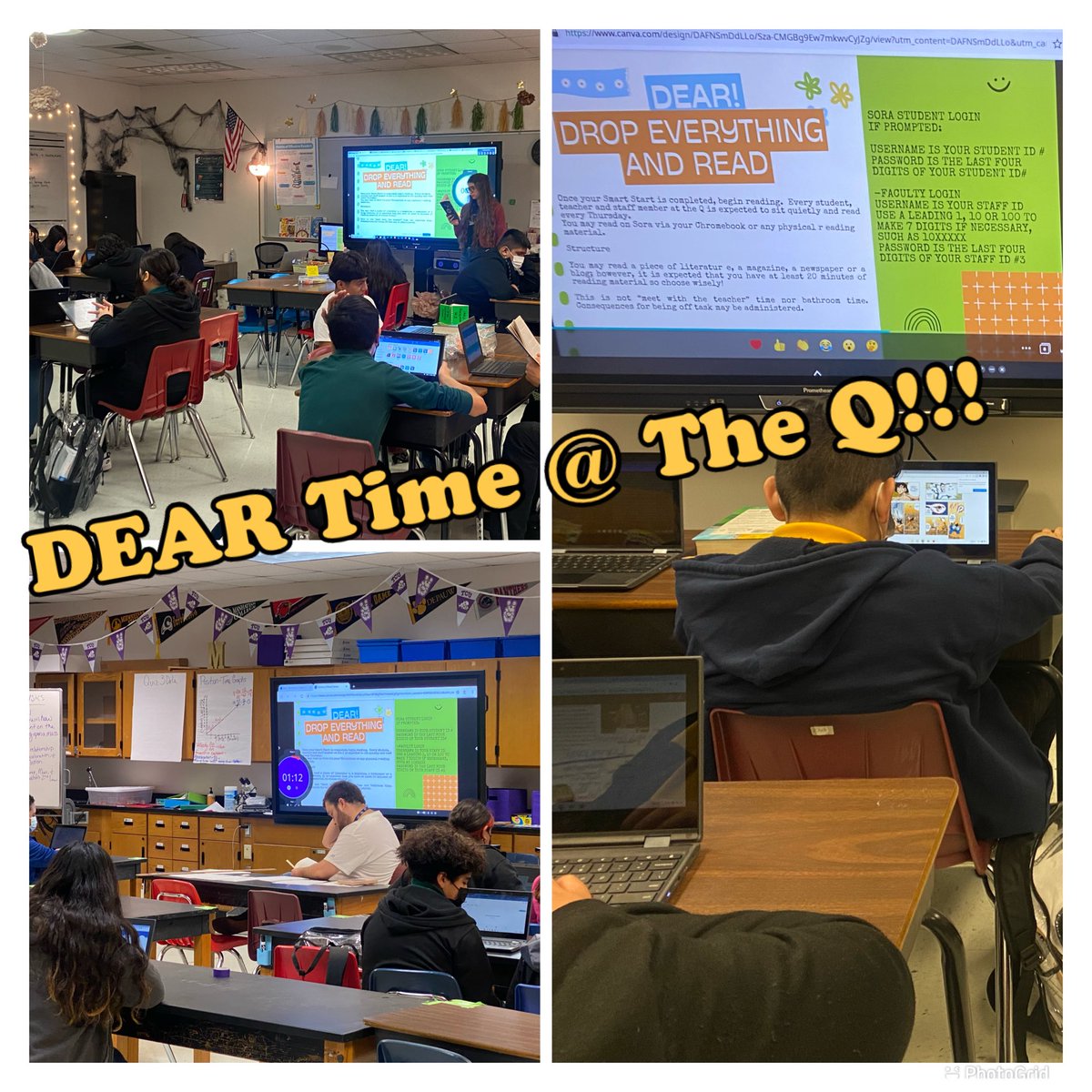 QMSSTARS's tweet photo. Students & staff participate reading during our weekly DEAR Time during advisory. @dallasschools @SHussainDISD @roshonda_brown @DallasISDSupt #SWNetwork https://t.co/EJaADlvDJw