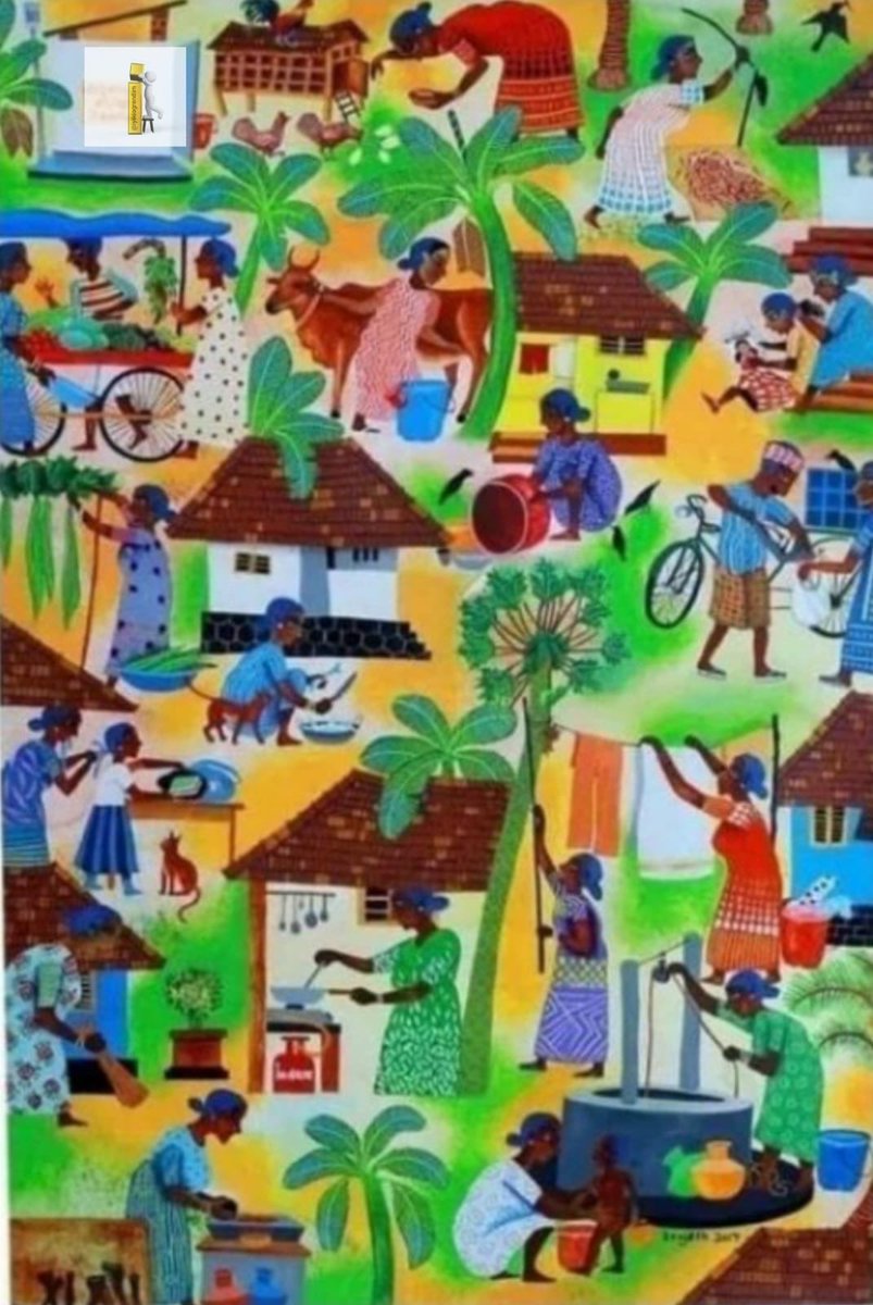 Bu resmi yapan sanatçı Hindistan'ın Trissur şehrinden 9. Sınıf öğrencisi Ajunath Sindhu Vinayala. Babasının herkese sürekli "O çalışmıyor , sadece ev kadını" dediği annesini anlatmış..