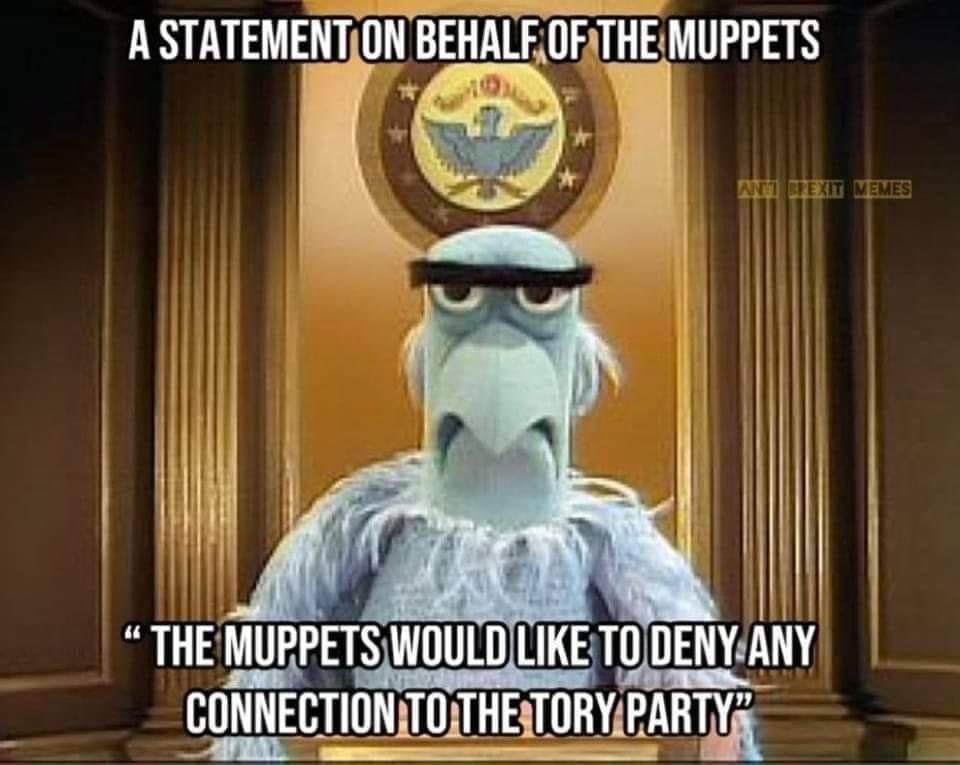 We need to stop calling the Tories ‘muppets’….
#ToryIncompetence