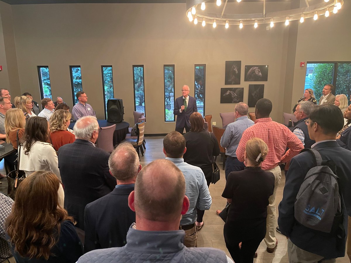 The 2022 Leadership Kansas class had a blast during its fifth session in #JohnsonCounty/#KansasCity. Stops included <a href="/cmpark/">Children's Mercy Park</a>, <a href="/opchamber/">Overland Park Chamber</a>, Intermodal, <a href="/UHDistillingCo/">UnionHorseDistilling</a>, <a href="/KUEdwardsCampus/">KU Edwards Campus</a> and <a href="/CenturionsKC/">Centurions</a>.

#KSJobCreators #LK2022 #Leadership #Kansas #KansasBusiness