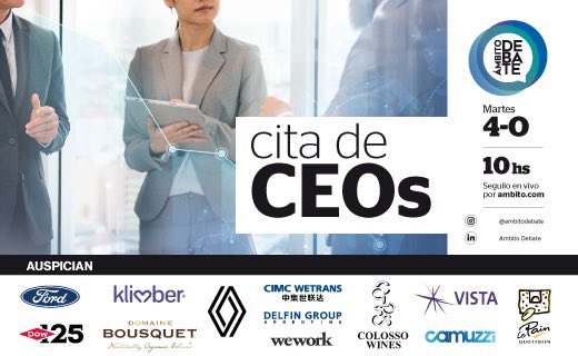 🗓️¡Reservá la fecha! El martes 4 de octubre, CEOs de grandes empresas dialogarán sobre su gestión en Ámbito Debate.