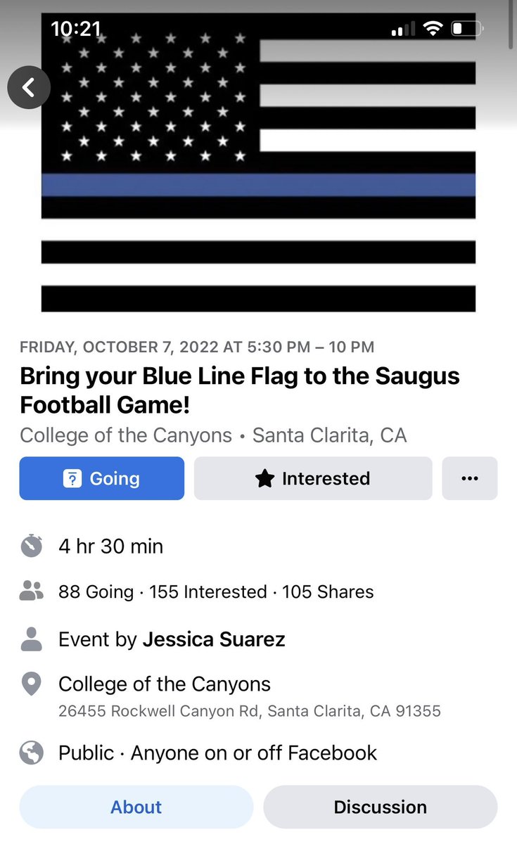 Parents at Saugus High School in Santa Clarita, are having a 'Blue Lives Matter' protest on October 7 after the football team announced they will no longer carry the “Thin Blue Line” flag in support of law enforcement out onto the field. Why were they allowed in the first place?