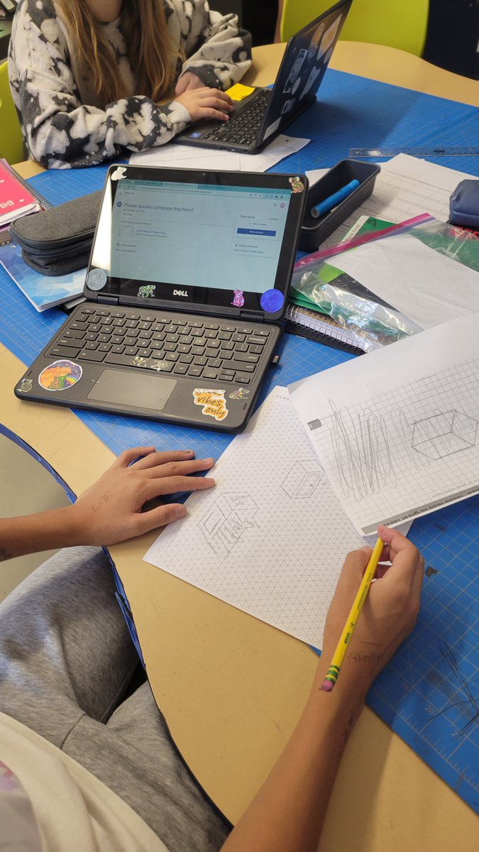 MolloyCanHelp's tweet photo. Students using Gforms to gather data informing their design, brainstorming isometrically, and collaborating on projects they self selected. So proud to see students driving their own learning!
@PVCplacetobe #INDE #stem #croton #design #innovation #agency #futurefocussed https://t.co/oUSA7NMwxQ