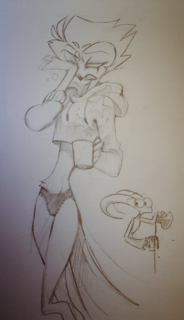 Dark_Crowl's tweet photo. midnight doodle
Me sleepin too much for the recent days the schedule is so fucked up https://t.co/qc5kF4Iui0