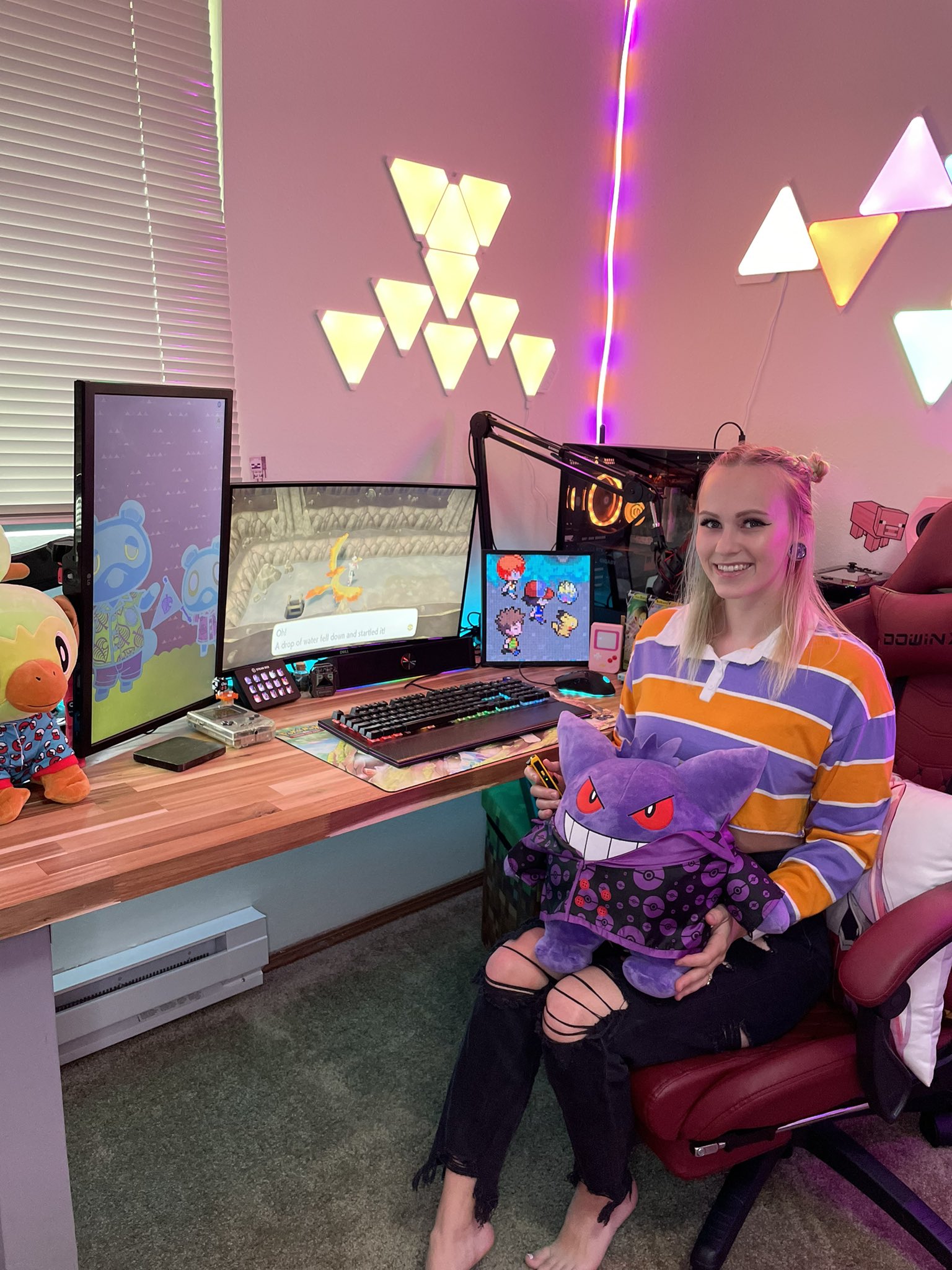 Kaity on Twitter: "Pokémon vibes! #gamergirl #Pokemon #setup https://t