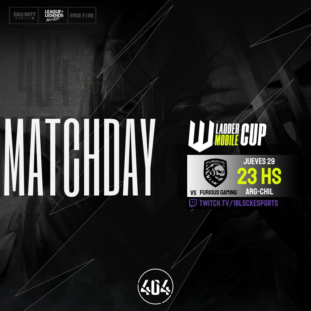 Hoy continúa nuestro camino en la #LadderMobileCup vs <a href="/FuriousGamingLA/">Furious Gaming</a>  

Podes seguirlo por twitch.tv/1blockesports 

<a href="/1blockesports/">1block esports</a>