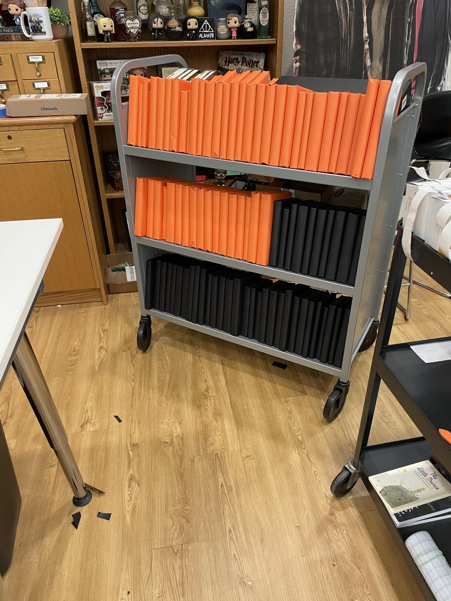 Hebron 9 Library (@h9library) on Twitter photo Something mysterious is happening to books at the <a href="/hebron9th/">Hebron 9th Campus</a> library...October is coming. <a href="/whiteleyreads/">Shannon Whiteley</a> #LISDLib Something mysterious is happening to books at the <a href="/hebron9th/">Hebron 9th Campus</a> library...October is coming. <a href="/whiteleyreads/">Shannon Whiteley</a> #LISDLib