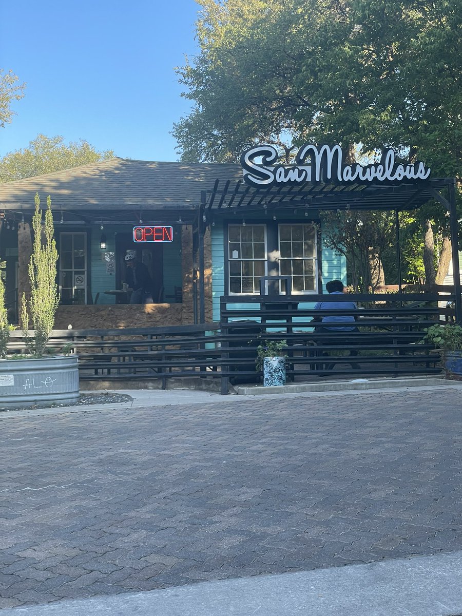 Enjoying a second cup in honor of #NationalCoffeeDay at my favorite coffee shop in San Marvelous - Jo’s Cafe! Yummy latte’s make that best start to the day!