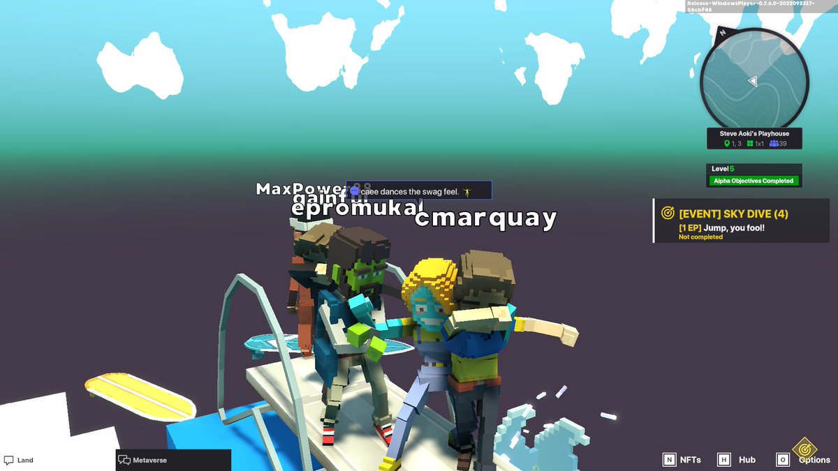EarthaEarths's tweet photo. @TheSandboxGame @steveaoki I just participated in the #SandboxAlphaS3Giveaway for a chance to win 500 SAND! Found the high diving board in @steveaoki's Playhouse, check out my screenshot below!
👇 https://t.co/BcFJZKZXRP