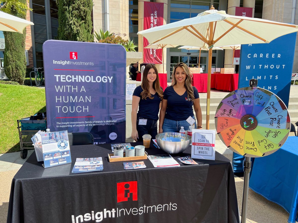 _InsightLLC's tweet image. Our HR team representing us at a college career fair last week!