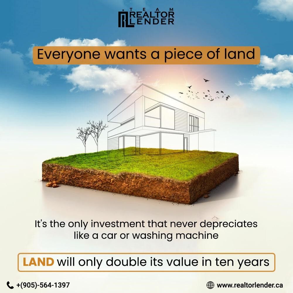 LenderRealtor's tweet photo. Invest in something that gives you great returns and helps you build upon your wealth. Land is known to double in value every 10 years or so, why not consult our experts and make a great investment. 

#realestate #realtor #realestateagent #home #property #forsale #investment https://t.co/alMrqjIwH0
