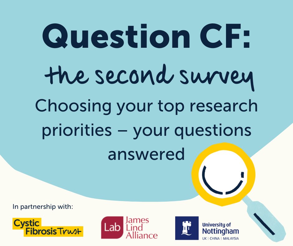 cftrust's tweet photo. As part of QuestionCF, we’re asking you to rank your top 10 research priorities in a new survey. 

➡️FAQs: https://t.co/fhStyJH0KJ
➡️Survey: https://t.co/74QE3QYyMV

@questionCF #QuestionCF #cysticfibrosisresearch https://t.co/Bk5emt0X0s