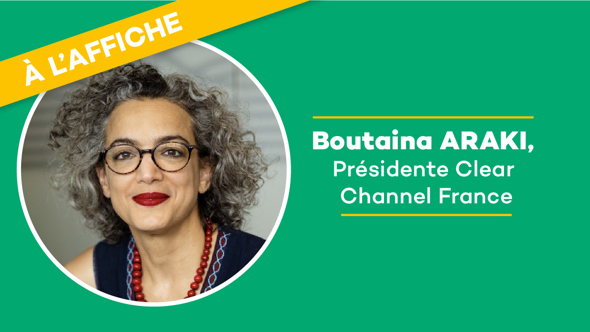 Le 6 octobre prochain, nous aurons le plaisir de recevoir Boutaïna Araki.
Pour assister à son intervention, inscrivez-vous !
Les inscriptions, c'est par ici 👉swll.to/IZDHLxj
Le nombre de places est limité

#OnlyOOH #événement #OOH #affichage #annonceurs #association