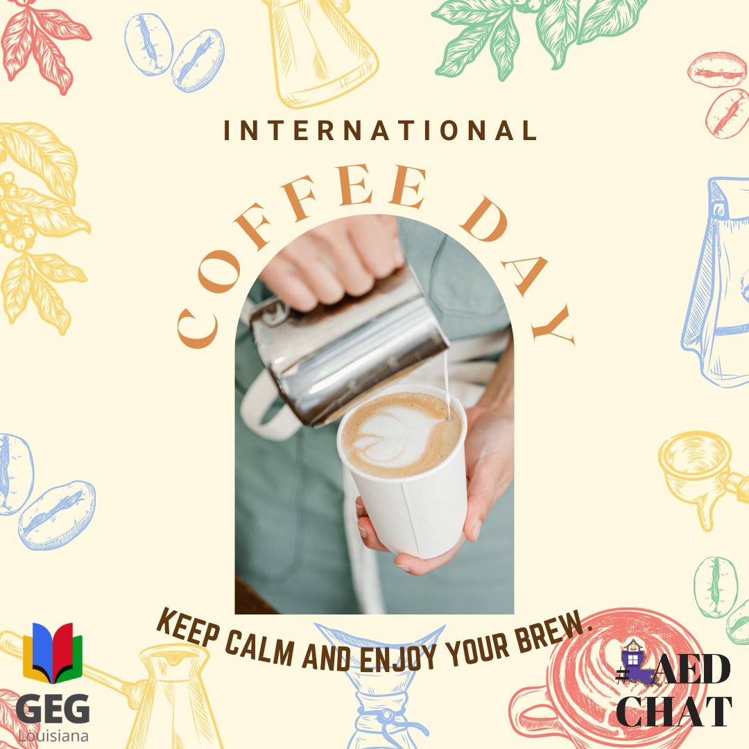 Behind every successful person is a substantial amount of coffee. ☕ Go grab some coffee while watching the recorded webinars at GEGLouisiana.com