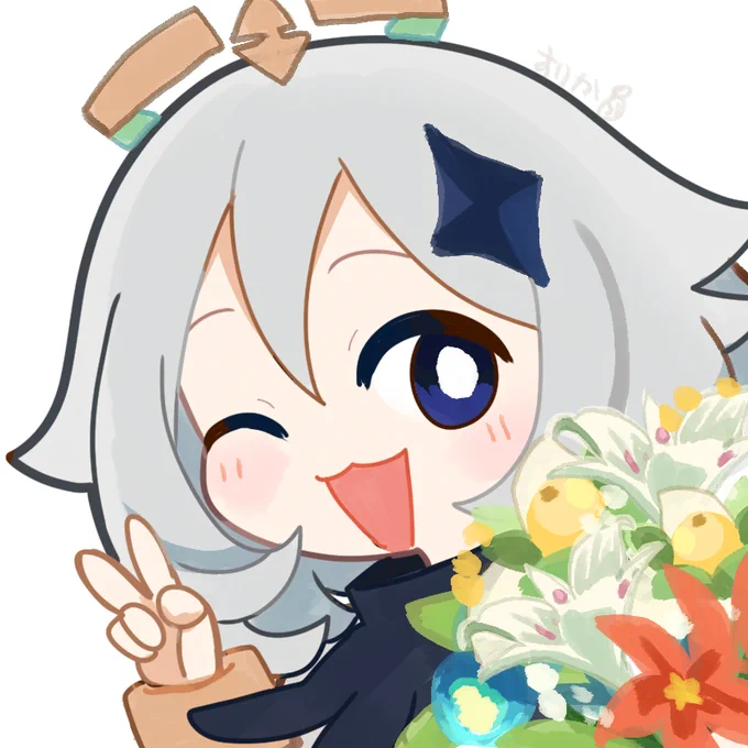 旅人〜!2周年だぞ!#パイモン 