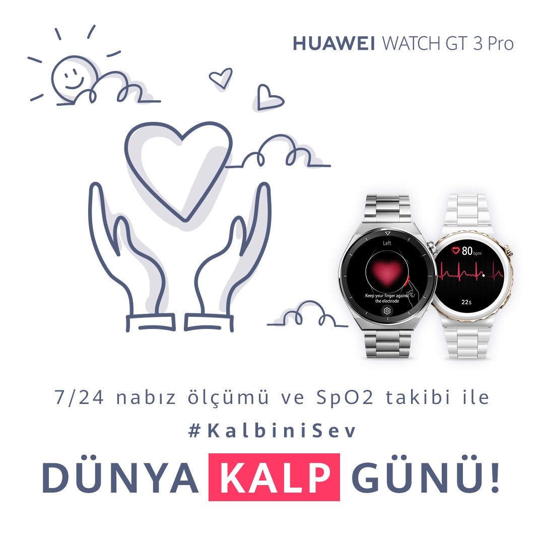 Huaweiailesitr's tweet photo. HUAWEI’nin Üstün Teknolojileri Kalp Sağlığı Takibine Yardımcı Oluyor

👉 🔗 https://t.co/t20EHGoZOU

#Huawei #HarmonyOS #Emui12 #huaweiailesi #KalbiniSev #WatchGT3Pro #HuaweiWatchGT3Pro https://t.co/eNnciYzuyJ