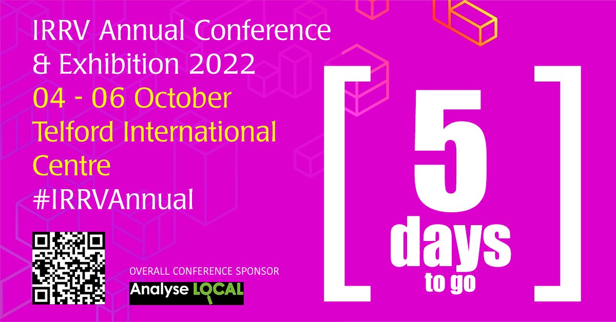 the_irrv's tweet photo. If you are attending the IRRV Annual Conference &amp; Exhibition in five days time, be sure to enter our competition in the exhibition hall for the opportunity to win an iPad! 
Sponsored by @AnalyseLOCAL 

#Competition #IRRVAnnual #exhibition #iPad https://t.co/Ot6nBBo7ax