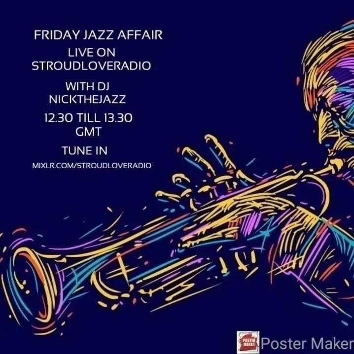 Back after the Summer Break. It's the Friday Jazz Affair Live on Stroud Love Radio every Friday from 12.30 till 13.30 gmt. Listen here buff.ly/3c67Uqm 

#jazzradio 
#internetradioshows 
#internetradioshow
