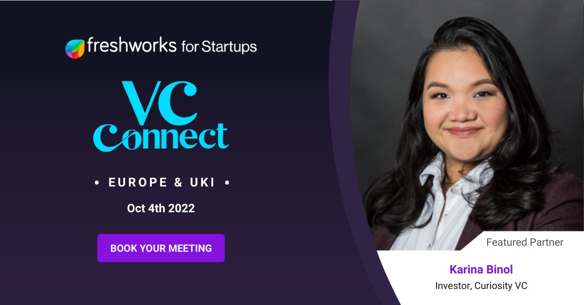 Karina_Binol's tweet photo. Founder? Check out the #payitforward initiative by @FreshworksInc for #Startups & book a 15-min call here with yours truly (me!) from @curiosityvc ➡️ https://t.co/eexXKJf221 🚀💥 Would love to meet & connect 🙌 #vc #tech #founders #eufounders #euvc #freshworks #b2bsaas #AI https://t.co/7I9jfeuNZp