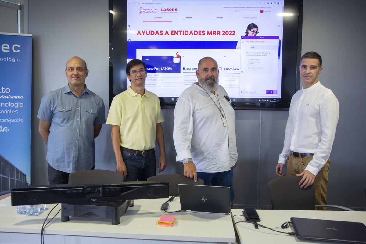 espaitec's tweet photo. @SemanticBots, firma de la #FamiliaEspaitec, ha desarrollado el asistente virtual #Lab, basado en #AI inclusiva, para @GVAlabora 

🗣️Su objetivo principal es facilitar el acceso instantáneo y la usabilidad de la información digital de #Labora 

👉+INFO: https://t.co/47rDLXrPrM https://t.co/SiPJmiumrm