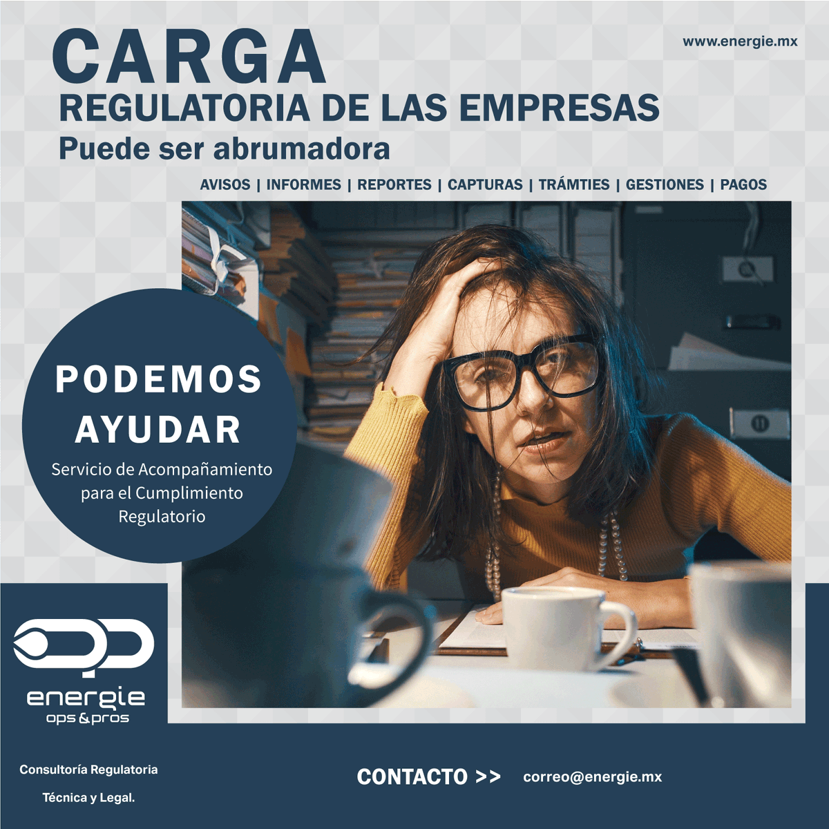 openergie's tweet photo. ⬆️Has obtenido el cargo de Oficial de Cumplimiento: Una mañana de festejo y muchas  noches de desvelo. Regulación cambiante,  reportes diversos y plazos complicados. 
🆕Solución: Servicio de Acompañamiento Regulatorio.
https://t.co/WhU29O4kg4
#cumplimiento #regulacion #CRE #ASEA https://t.co/H4piv3ypqi