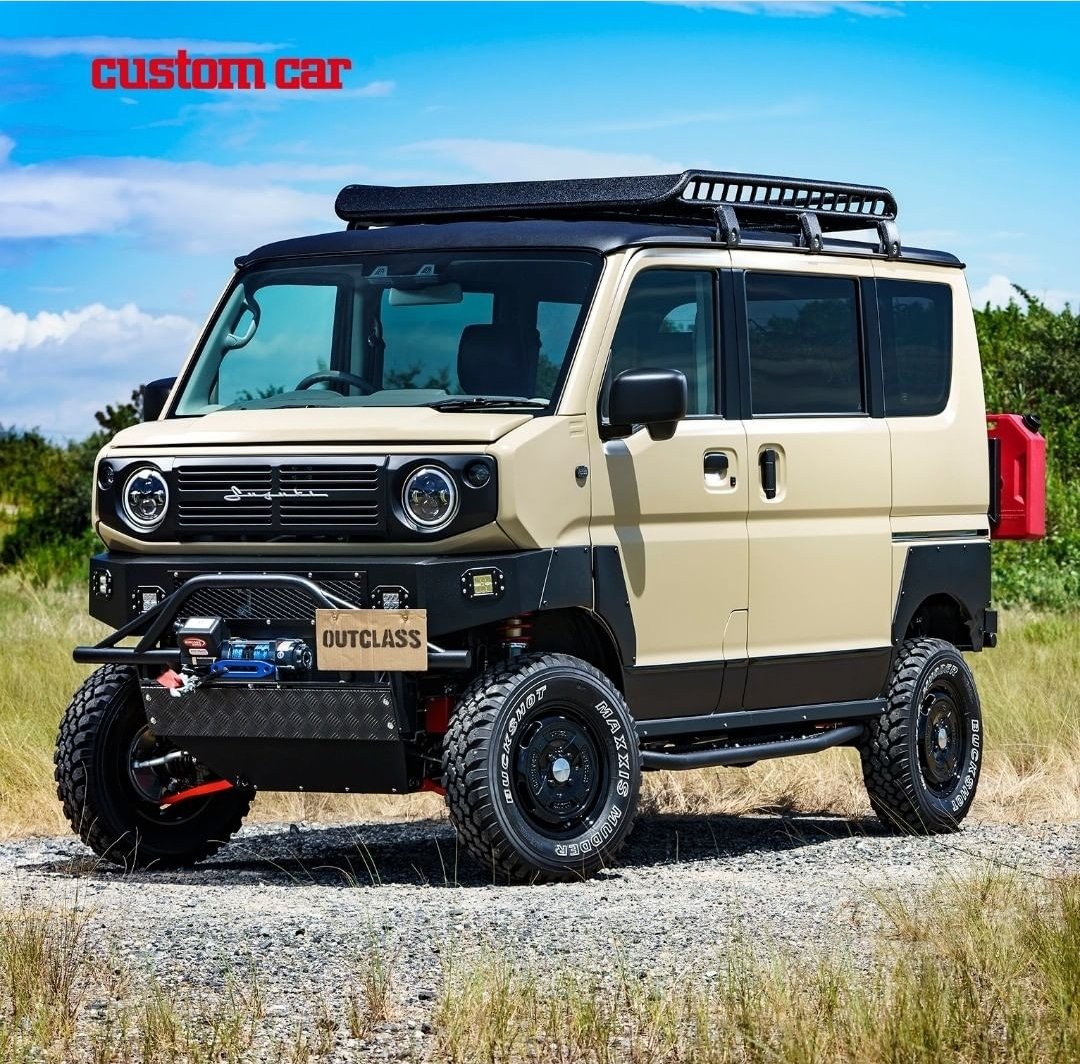 jericrustia's tweet photo. I have been made aware of the existence of the Suzuki Jimry. A van version of the Jimny. https://t.co/SXFfA0WauQ