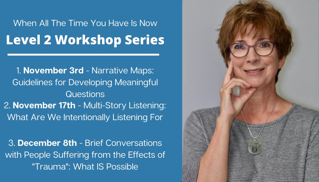 windzcentre's tweet photo. Take your Narrative Therapy knowledge to the next level with our Level 2 workshops!

Special offer when you register for all 3 half-day workshops!

For more information and to register, visit https://t.co/juAeulXhRt

#windzcentre #narrativetherapy #psychotherapy #socialwork https://t.co/d9YtKT8ZwJ
