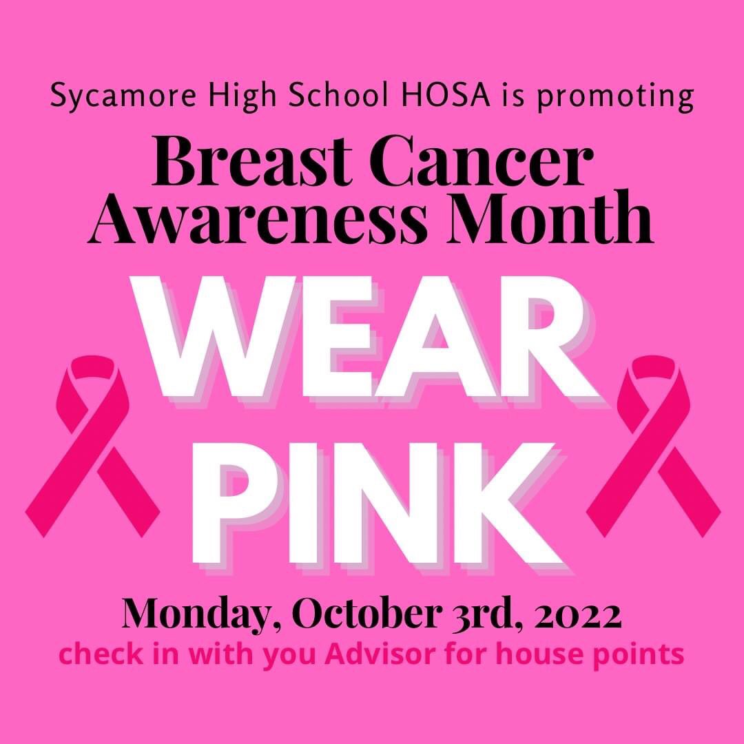 Monday October 3rd. Show your support and earn house points!